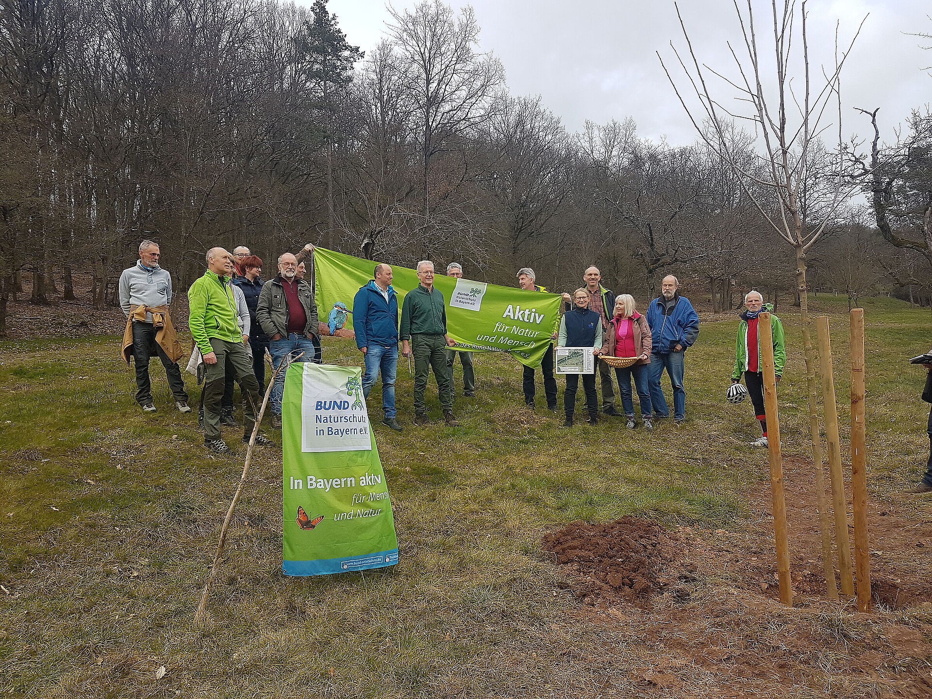 Baumpflanzung am 17.3.2023 anläßlich der Gründung der Kreisgruppe vor